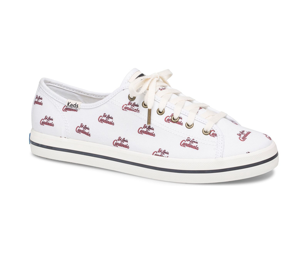 Keds Sneakers White - Kickstart MLB® - Womens WECVPY-637